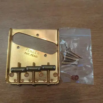 Fender 텔레캐스터 브릿지 골드 설치용 나사 포함