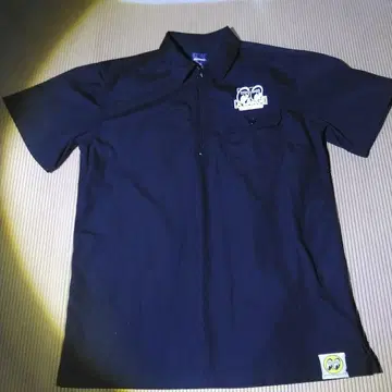 MOON X LANCE 블랙 피케 셔츠 M