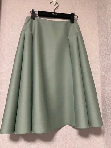 민트 그린 플레어 스커트 FOXEY