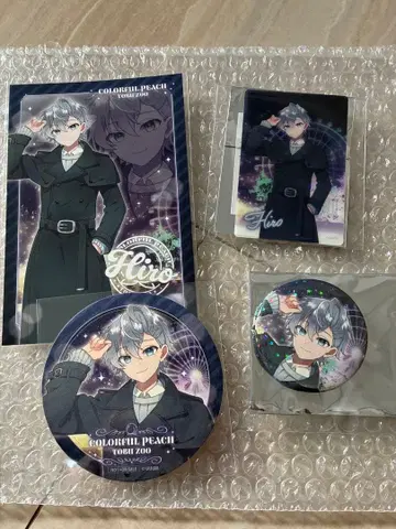 컬러풀 피치 토부 동물공원 콜라보 히로 4점 세트