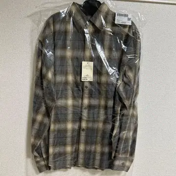 whim gazette 샤기 체크 셔츠