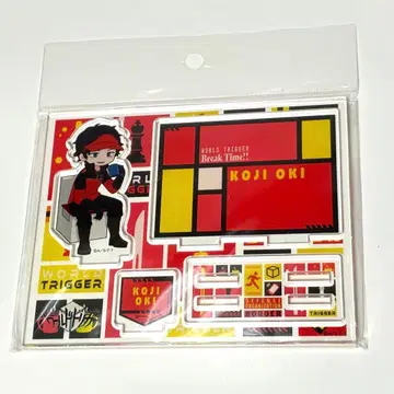 미개봉 미사용 월드 트리거 오키 코지 아크릴 메모 스탠드