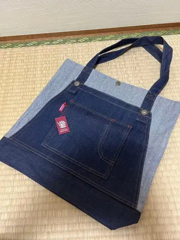 미사용 택 포함 쿠라시키야 쿠라시키 데님 토트백
