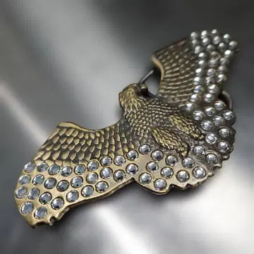 새상품 독수리 버클 이글 데코레이션 크리스탈 큐빅 벨트