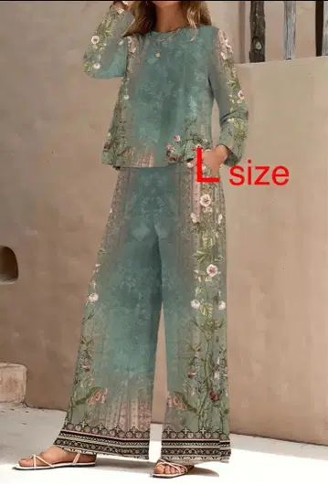 가을 긴팔 셔츠 캐주얼 셋업 [미사용 새상품] Lsize