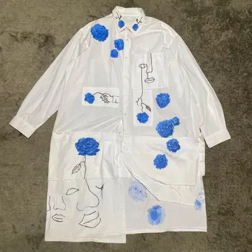 handmade remake long shirts 리메이크 페인트