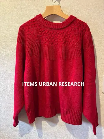 ITEMS URBAN RESEARCH 케이블 니트