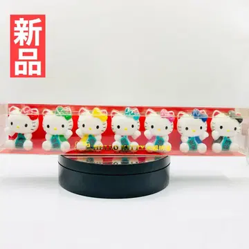 레어 새상품 헬로키티 칠복 고양이 마스코트 레트로