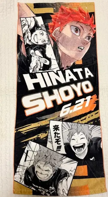 하이큐 히나타 쇼요 풀컬러 페이스 타월 2022 생일