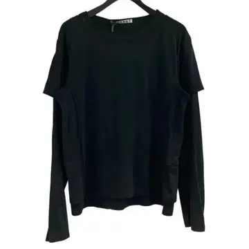 NVRFRGT 더블 레이어드 롱 슬리브 티