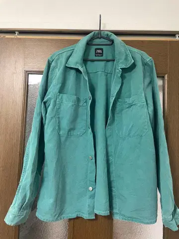 ZARA 터콰이즈 긴팔 셔츠 M 사이즈
