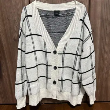 Spick&Span 니트 가디건 체크 무늬