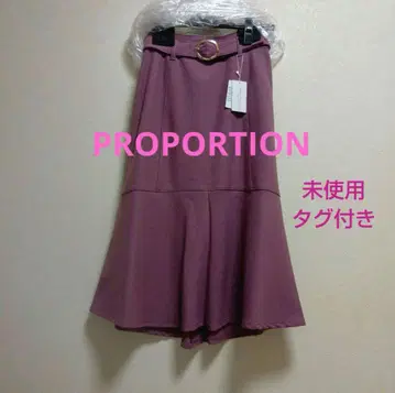 미사용 택 포함 프로포션 머메이드 스커트 벨트 포함