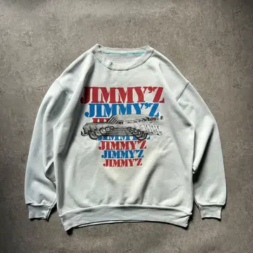 80s 지미스 맨투맨 USA제 XL 상당 올드 서프/스케이트