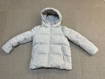 무인양품 그레이 후드 부착 다운 자켓 여성용 S