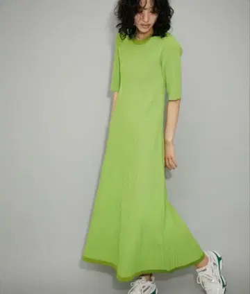 [ adam et rope ] 3WAY 바이컬러 니트 원피스