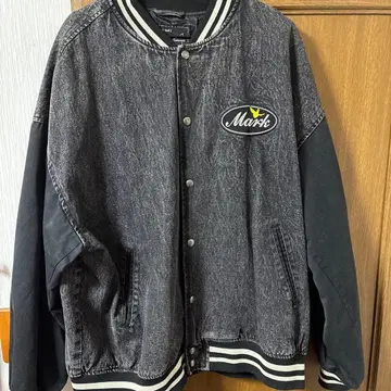 Mark Gonzales 바시티 자켓 블랙