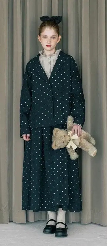 사만사 모스모스 [ Cross x Linen ] 랩 스타일 스커트