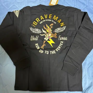 BRAVEMAN x LOONEY TUNES 와일리 코요테 긴팔 T셔츠