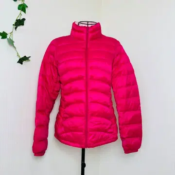 UNIQLO 핑크 퀼팅 울트라 라이트 다운 자켓 M