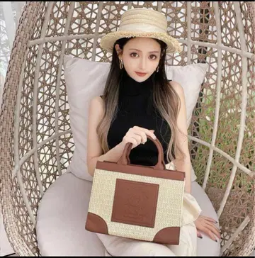 Rady 스트로우 핸드백 대용량 베이지 브라운