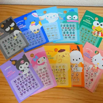 산리오 네일씰 10종류 세트 와쿠와쿠 프렌즈