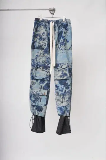 bodysong. 타이다이 염색 코듀로이 이지 카고 팬츠