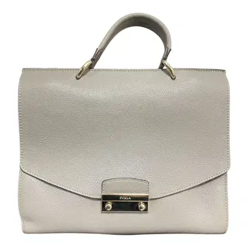 새상품급 FURLA 라이트 그레이 핸드백