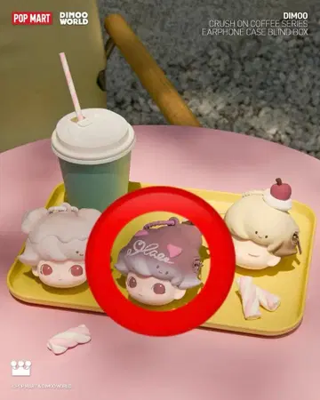POPMART DIMOO Crush on Coffee 이어폰 케이스
