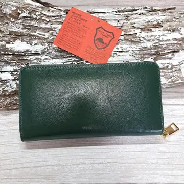 현품 한정 새상품 일본산 도치기 가죽 천연 가죽 라운드형 장지갑 무료배송