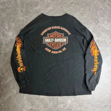 Harley-Davidson 롱티 파이어 페이드 포켓 구제 의류