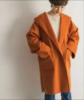 URBANRESEARCH 리버 후드 코트 오렌지 UR17-27X008