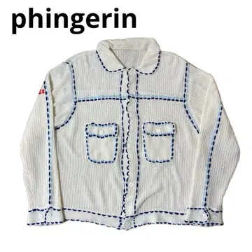 phingerin pg1 니트 화이트 트래커 니트 스티치