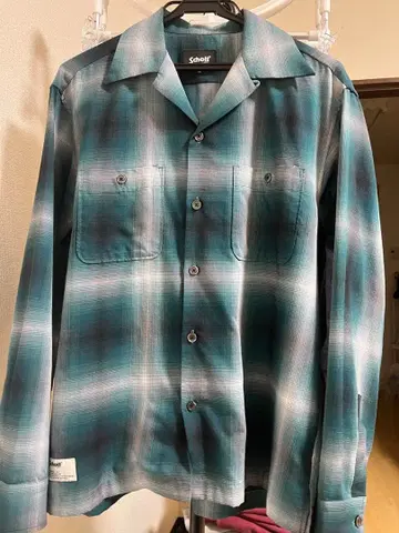 schott 옴브레 체크 셔츠