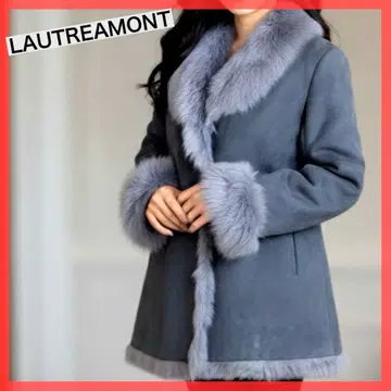 [ 미사용급 새상품급 ] 로트레아몽 리얼 무스탕 코트 양가죽 천연 가죽