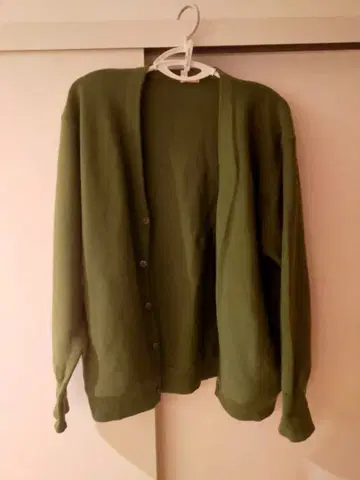 GU 올리브 그린 긴팔 가디건 XL 사이즈