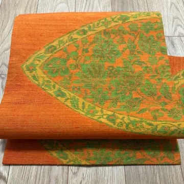 9촌 나고야 오비 지 초화문 순수 실크 326