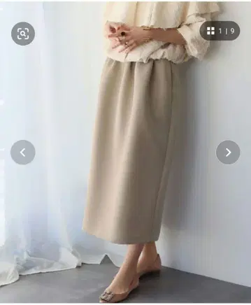 새틴 개더 코쿤 실루엣 스커트 택 포함 새상품