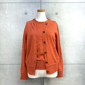 BALLSEY 니트 앙상블 울 트윈 니트 오렌지