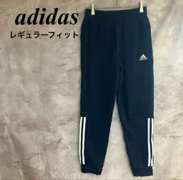 adidas [ 레귤러 핏 ] 네이비 저지 사이드 스트라이프 스포츠