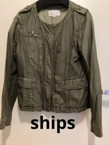 ships 스터드 장식 밀리터리 자켓 S