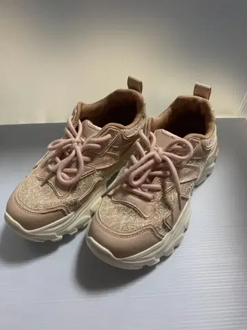 ORTR 스니커즈 레이스 핑크 통굽 23cm