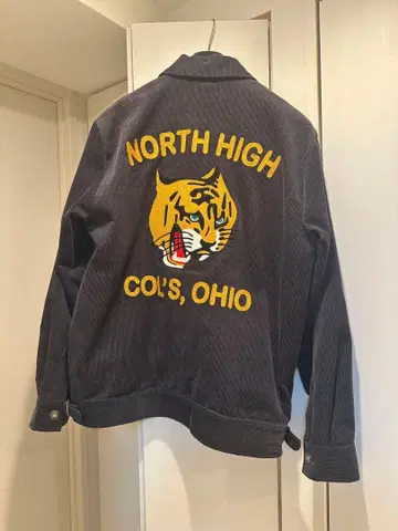 HOUSTON 코듀로이 자켓 자수 EDDIE 호랑이 M 사이즈