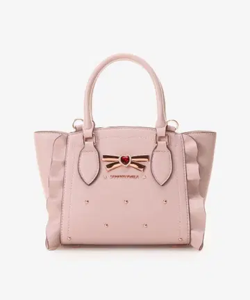 SAMANTHAVEGA 리본 스터드 플러터 핑크 (소)