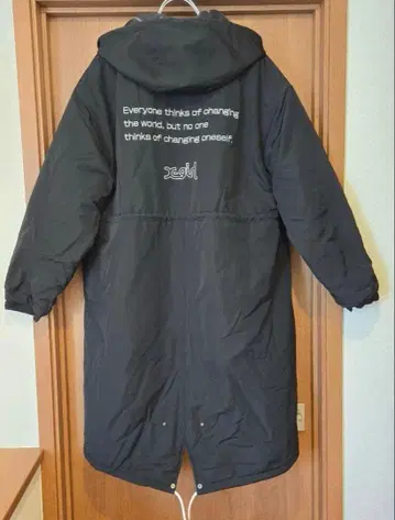 엑스걸 X girl 벤치 코트 모즈 코트 롱 코트