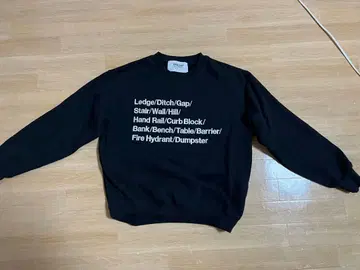 HOMEBRE NINO 블랙 맨투맨 S