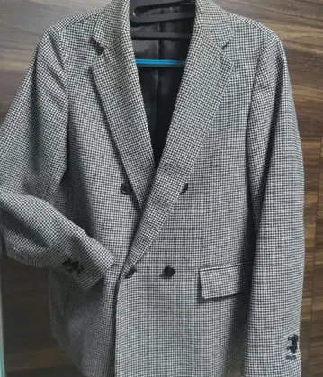 유니클로 트위드 테일러드 자켓 하운드투스 패턴 S