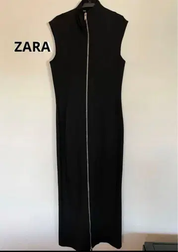 ZARA 자라 슬리브리스 블랙 원피스 블랙 원피스