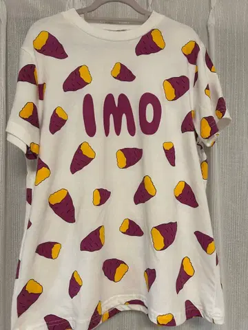 PUNYUS 고구마 패턴 반팔 티셔츠