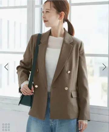 새상품 로페피크닉 레이디 시리즈 울라이크 골드 버튼 자켓